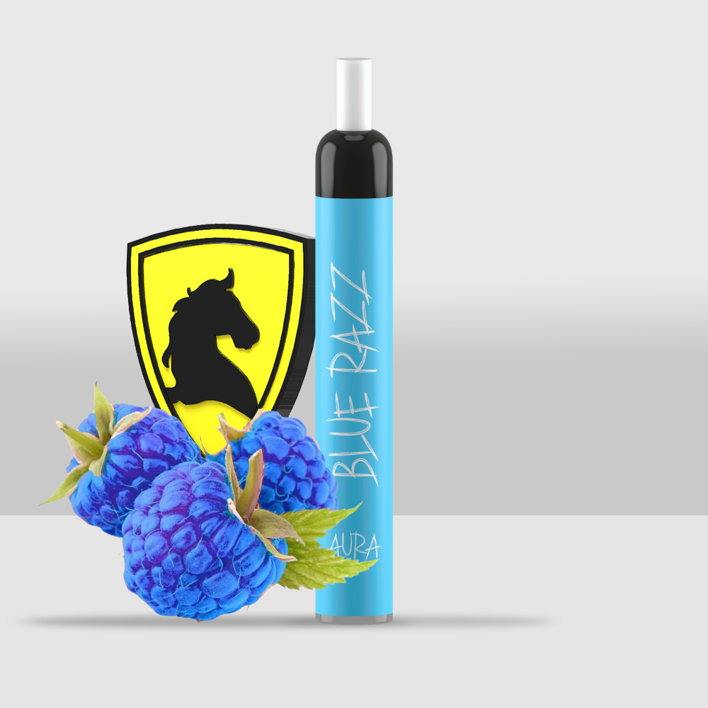 AURA 2000 Disposable | Mesh Coil, 5mL Capacity, Up to 2000 Puffs for Smooth Vaping - Blue Razz - Seef Vape