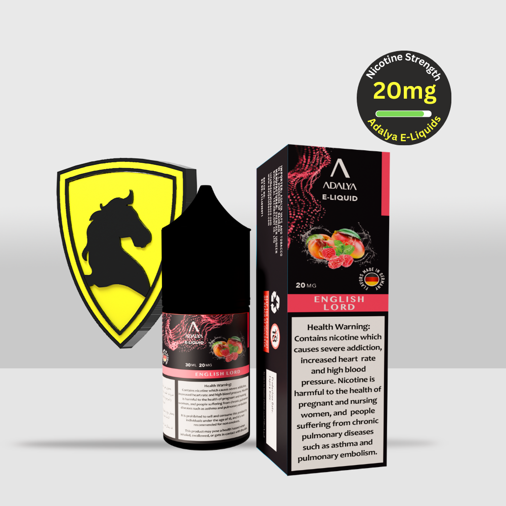 Adalya E-Liquid 30ML 20MG English Lord | Mango, Mint, Peach, and Raspberry Fusion - Seef Vape