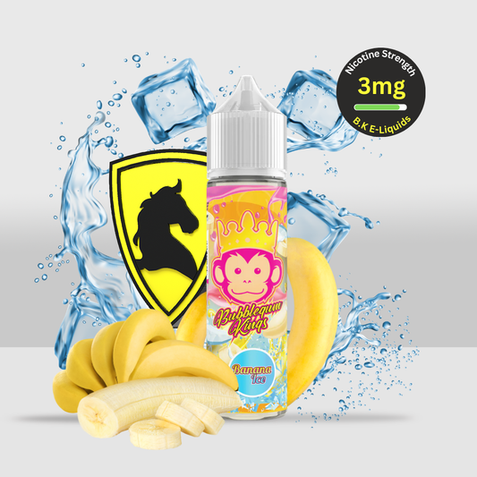 Bubblegum Kings E-Liquid 50ML 3MG Banana Ice | Sweet Banana Flavor with an Icy Kick - Seef Vape