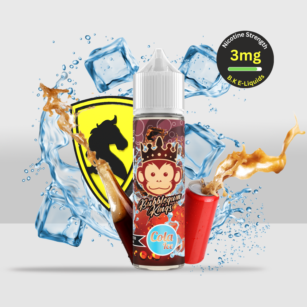 Bubblegum Kings E-Liquid 50ML 3MG Cola Ice | Refreshing Cola Flavor with a Chilled Twist - Seef Vape