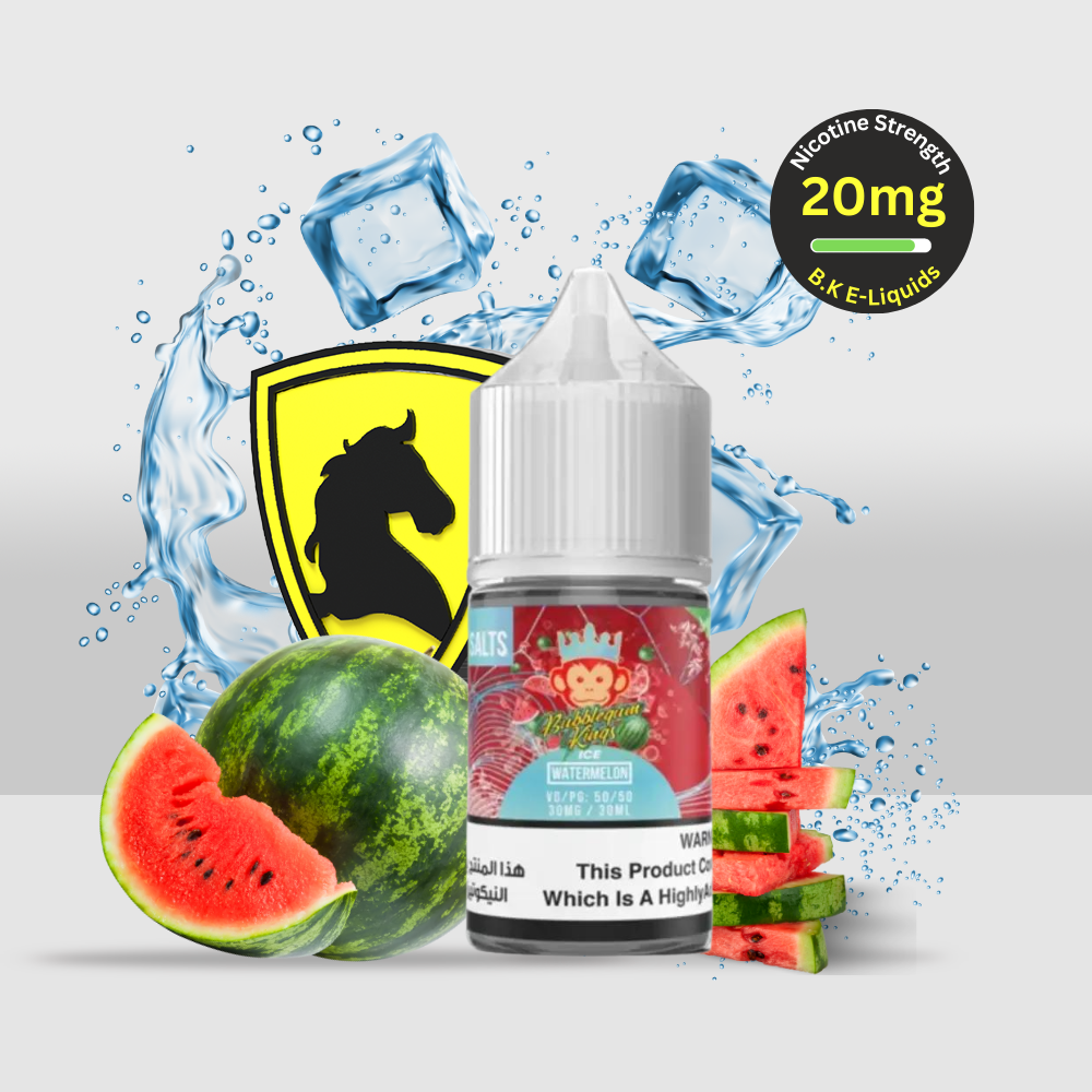 Bubblegum Kings E-Liquid 30ML 20MG Watermelon Ice | Juicy Watermelon Flavor with an Icy Blast - Seef Vape