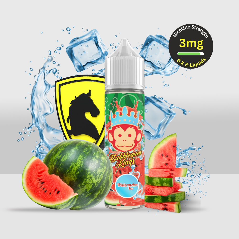 Bubblegum Kings E-Liquid 50ML 3MG Watermelon Ice | Juicy Watermelon Flavor with a Frosty Touch - Seef Vape