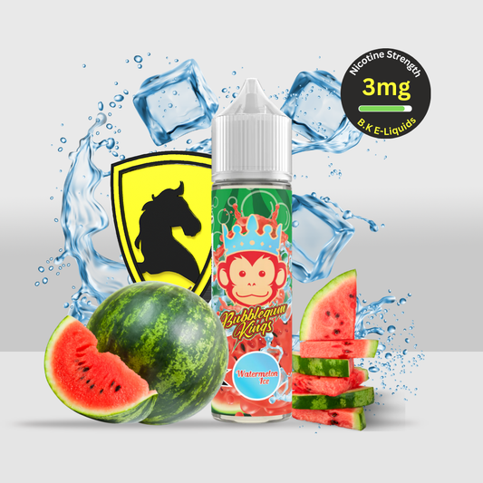 Bubblegum Kings E-Liquid 50ML 3MG Watermelon Ice | Juicy Watermelon Flavor with a Frosty Touch - Seef Vape