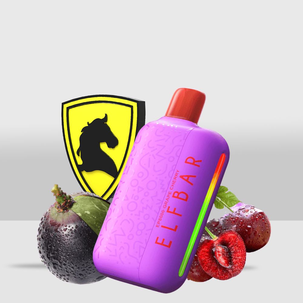 ELFBAR EP8000 Puffs Disposable Vape | 8000 Puffs | 1500mAh Battery | Grape Cherry