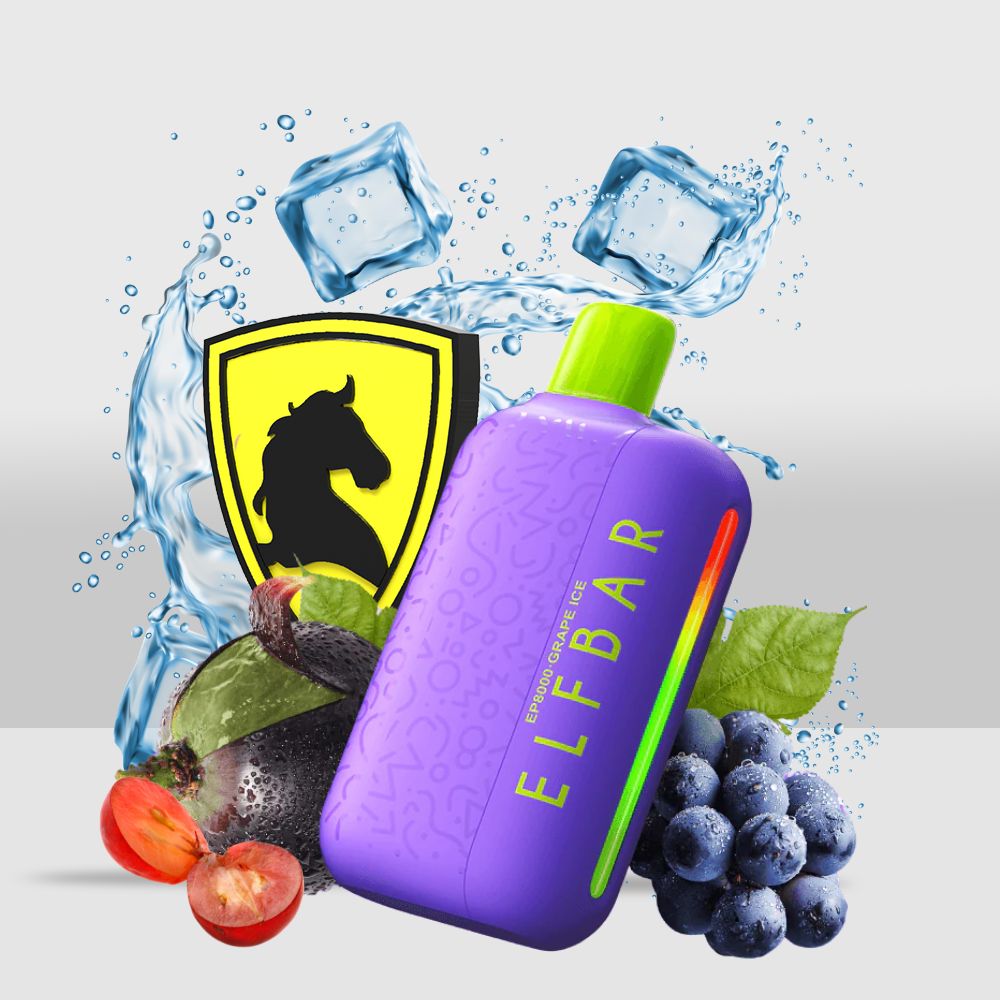 ELFBAR EP8000 Puffs Disposable Vape | 8000 Puffs | 1500mAh Battery | Grape Ice