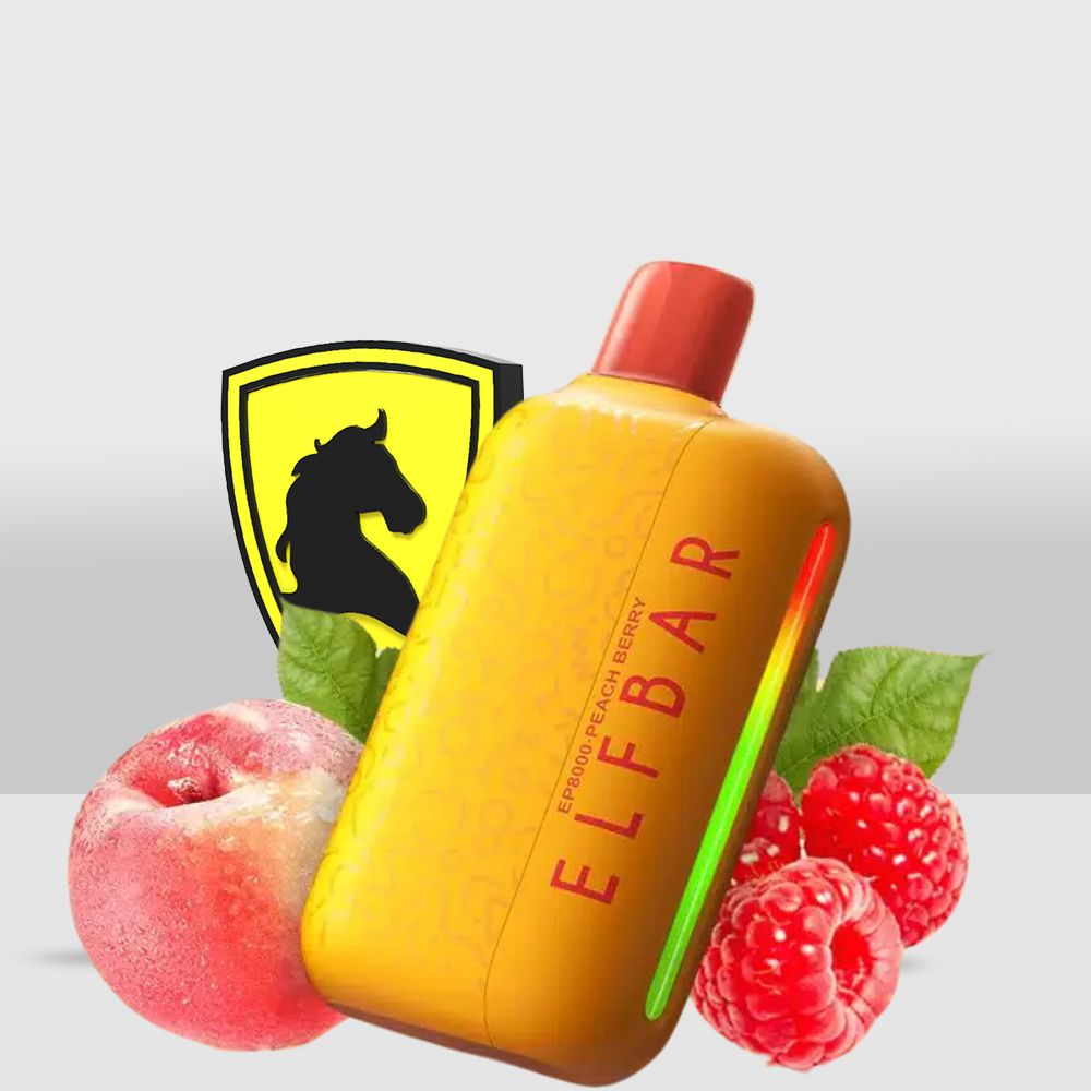 ELFBAR EP8000 Puffs Disposable Vape | 8000 Puffs | 1500mAh Battery | Peach Berry