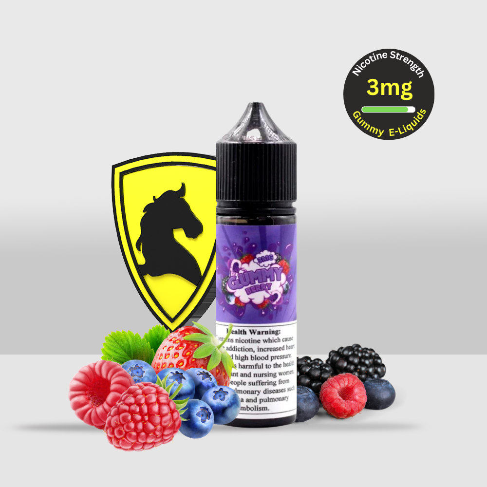 Gummy E-Liquid 50ML 3MG Berry | Sweet and Tangy Mixed Berry Blend with a Fruity Finish - Seef Vape