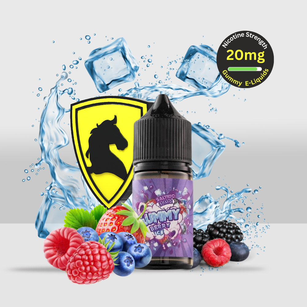 Gummy E-Liquid 30ML 20MG Berry Ice | Mixed Berry Flavor with a Chilly, Icy Kick - Seef Vape