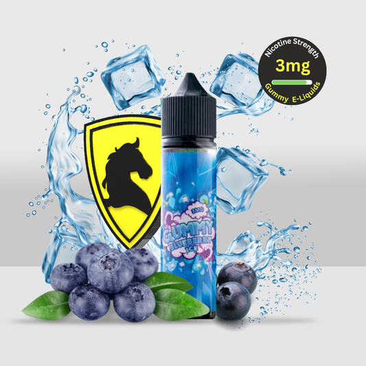 Gummy E-Liquid 50ML 3MG Blueberry Ice | Juicy Blueberry Flavor with a Refreshing Icy Twist - Seef Vape