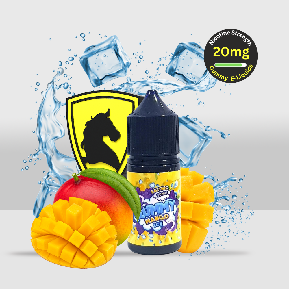 Gummy E-Liquid 30ML 20MG Mango Ice | Juicy Mango Flavor with a Cool, Icy Finish - Seef Vape