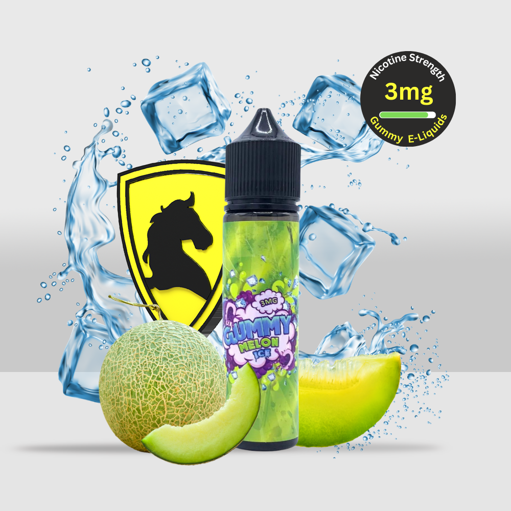 Gummy E-Liquid 50ML 3MG Melon Ice | Crisp Melon Flavor with a Cool Icy Exhale - Seef Vape