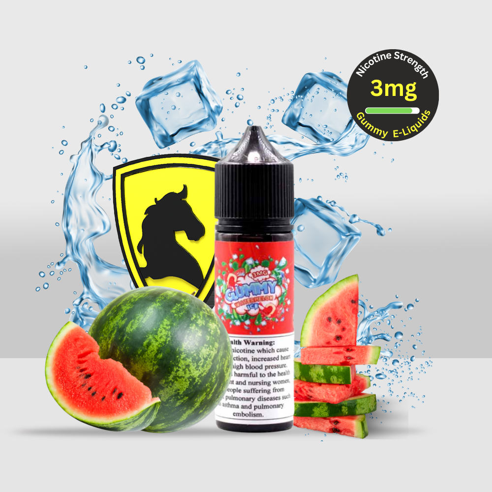 Gummy E-Liquid 50ML 3MG Watermelon Ice | Juicy Watermelon Flavor with a Chilled Icy Finish - Seef Vape