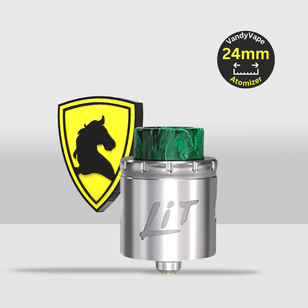 Vandy Vape LIT RDA Atomizer 24mm | Advanced Build Deck for Versatile Vaping - Stainless Steel - Seef Vape