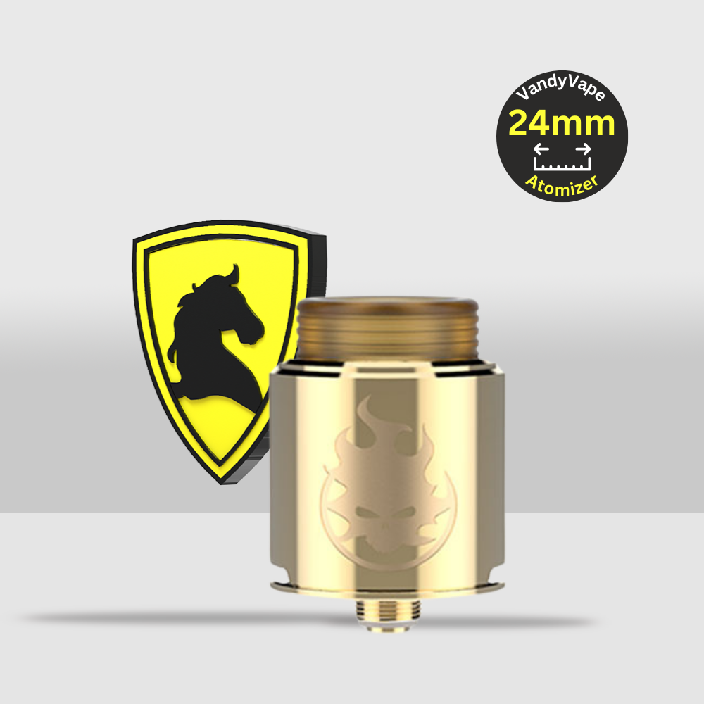 Vandy Vape PHOBIA RDA Atomizer 24mm | Superior Performance & Design - Gold - Seef Vape