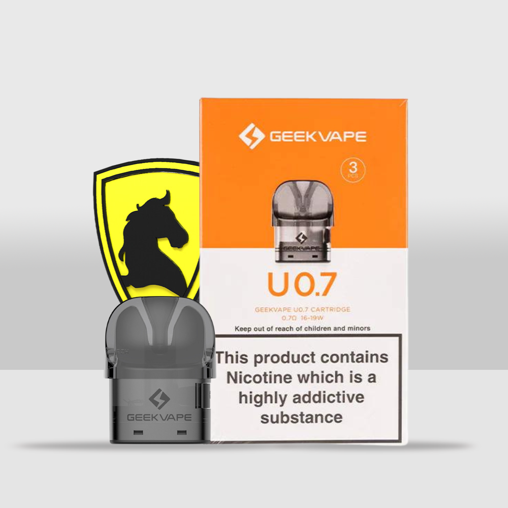 GeekVape U Replacement Pod 0.7Ω / 1.1Ω: High-Quality GeekVape U Pods for Optimal Vaping Experience - 0.7Ω (Ohm) - Seef Vape