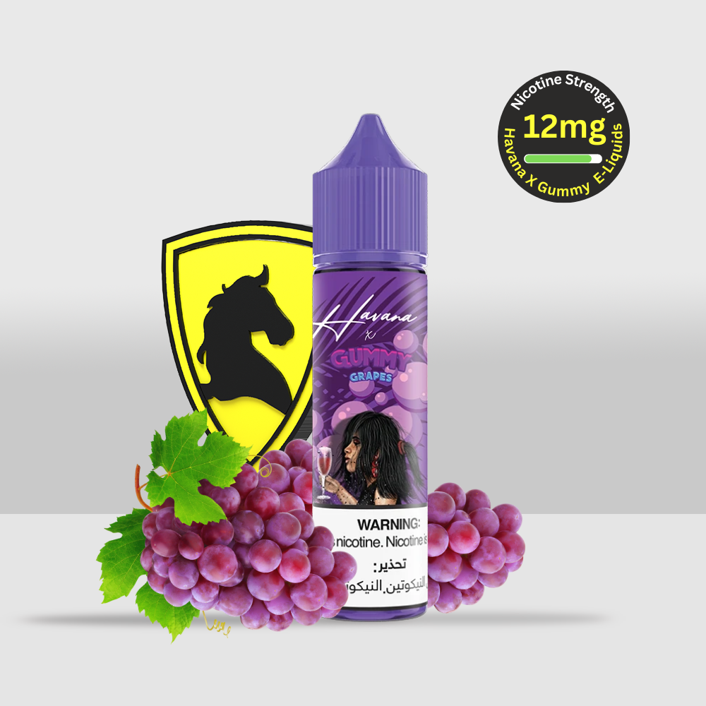 Havana (TRCK) x Gummy E-Liquid 50ML 3MG, 12MG, 18MG Grapes | Rich Grape Flavor with a Fruity Punch - 12mg - Seef Vape