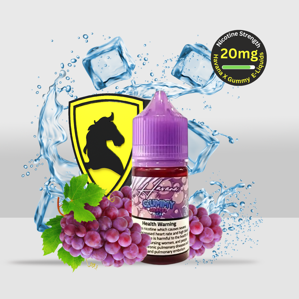 Havana (TRCK) x Gummy E-Liquid 30ML 20MG Grapes Ice | Sweet Grape Flavor with a Refreshing Ice Twist - Seef Vape