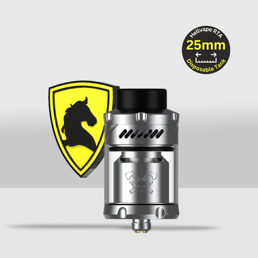 Hellvape Dead Rabbit V3 RTA - 25mm Rebuildable Tank Atomizer | Exceptional Performance and Flavor - Stainless Steel - Seef Vape