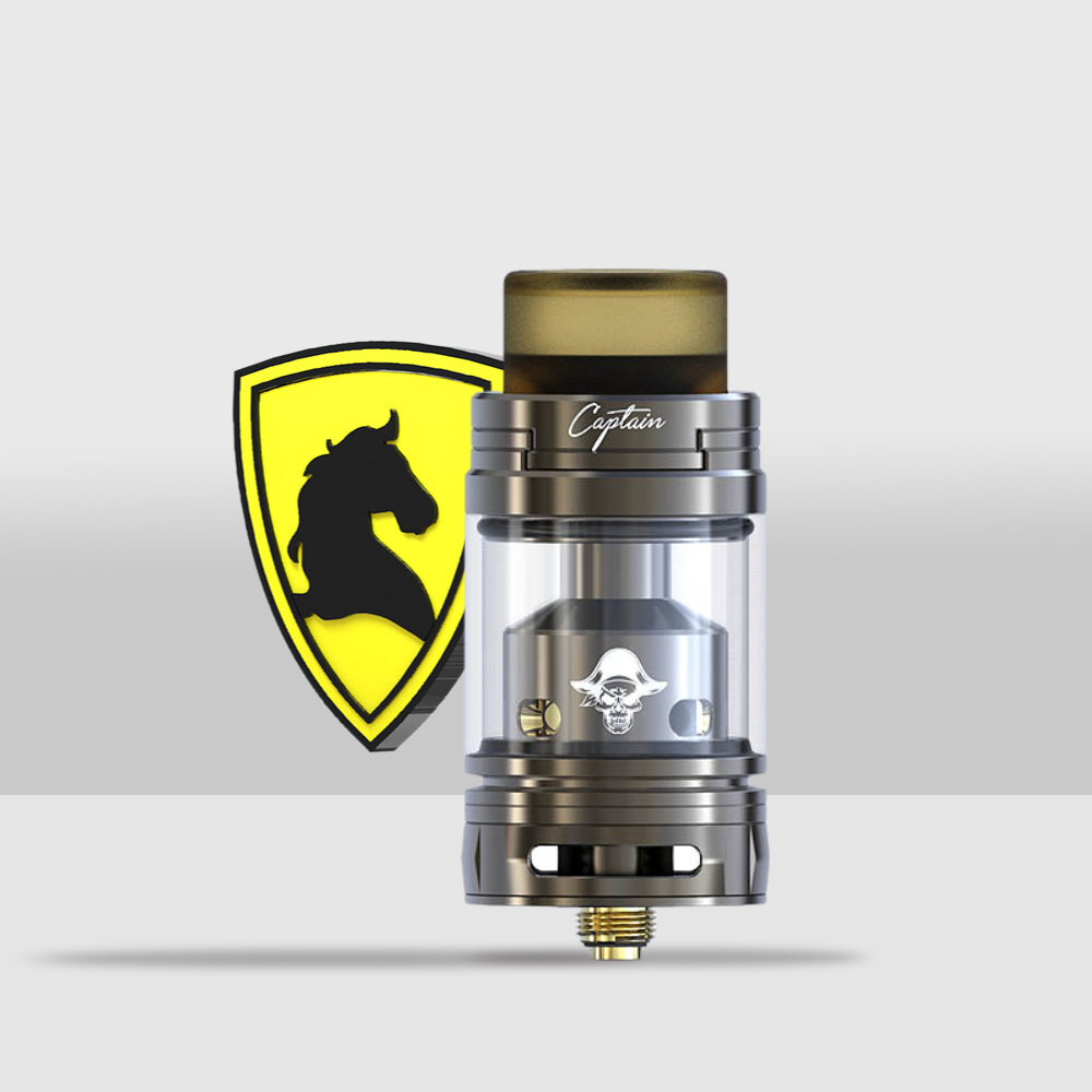 Ijoy Captain 25mm RTA | Versatile and Efficient Rebuildable Tank Atomizer - Silver - Seef Vape