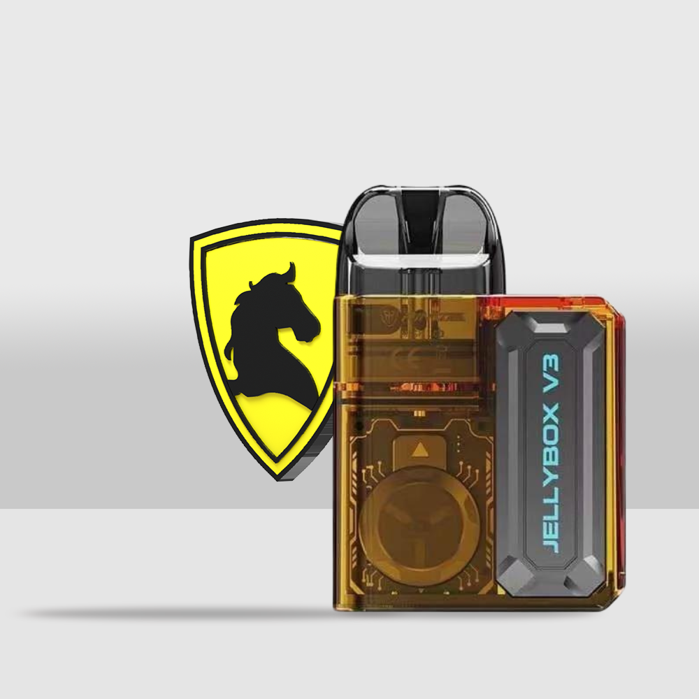 Rincoe Jellybox V3 Pod Kit | Compact and Powerful with 750mAh Battery - Amber Clear - Seef Vape