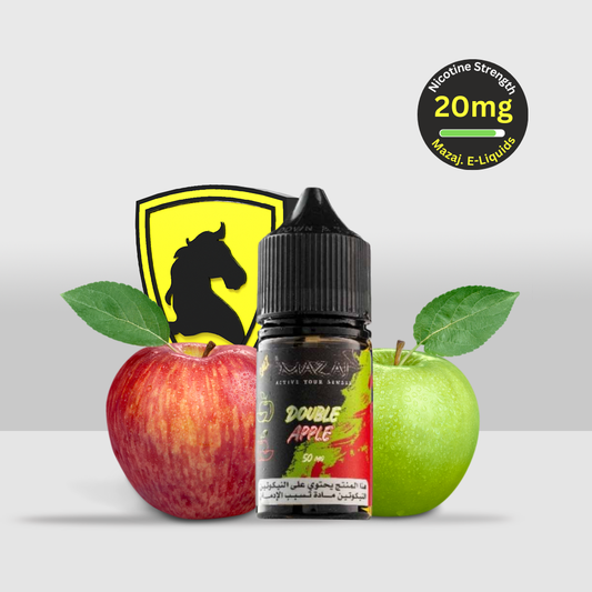 Mazaj E-Liquid 30ML 20MG Double Apple | Bold and Rich Dual Apple Flavor - Seef Vape