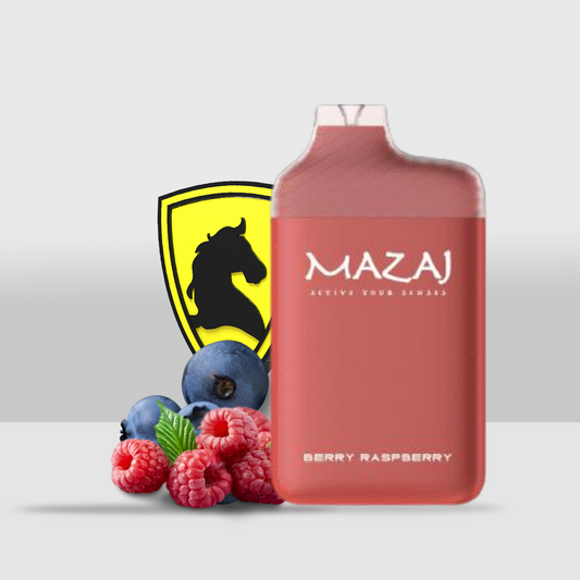 Mazaj Slim 5500 Puffs Disposable Pod Device | Sleek and Convenient Vape - Berry Raspberry - Seef Vape