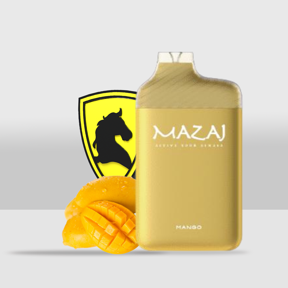 Mazaj Slim 5500 Puffs Disposable Pod Device | Sleek and Convenient Vape - Mango - Seef Vape