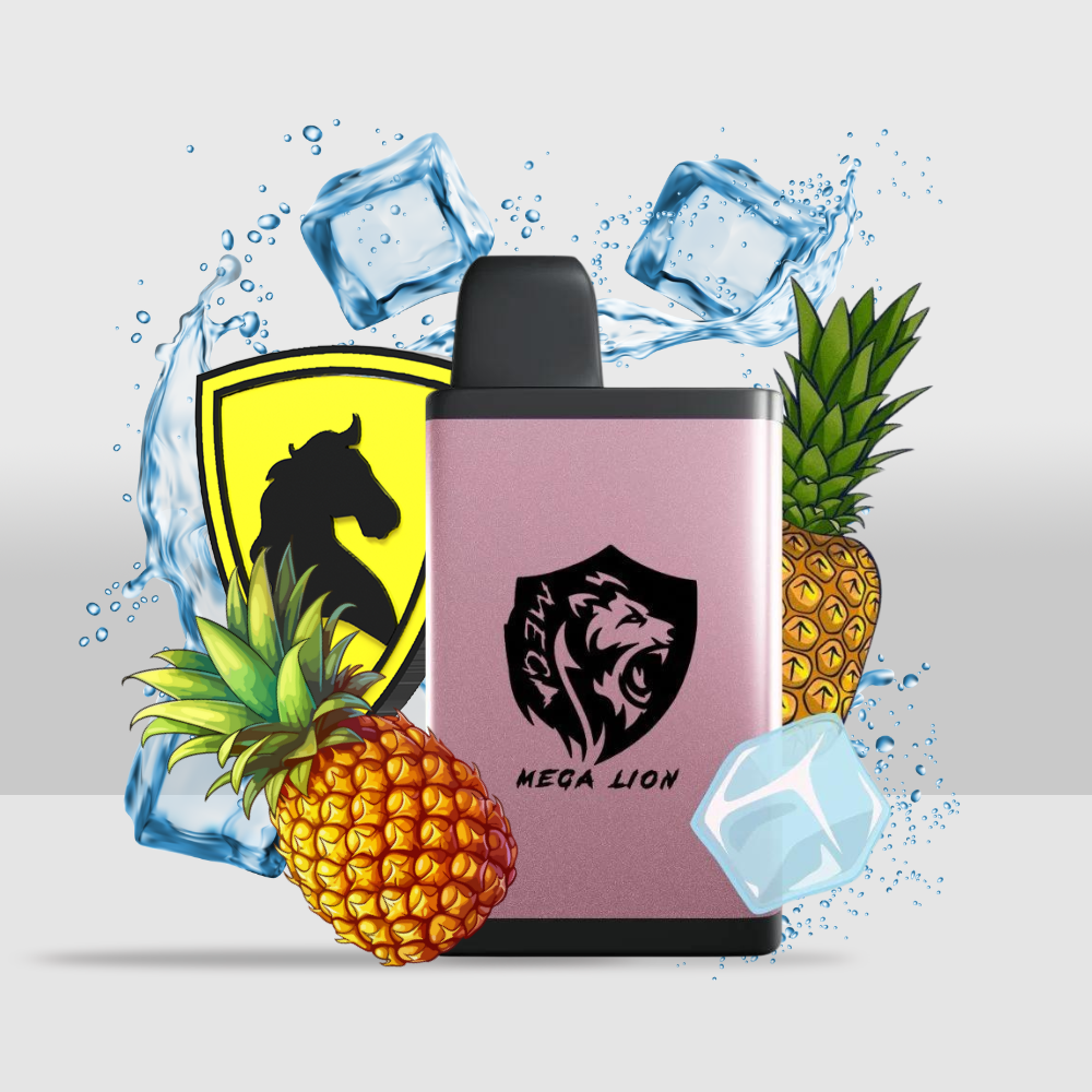 Mega Lion Disposable 4000 Puff | Advanced Type-C Charging with Mesh Coil for Smooth Vaping - Pineapple Peach Mango - Seef Vape