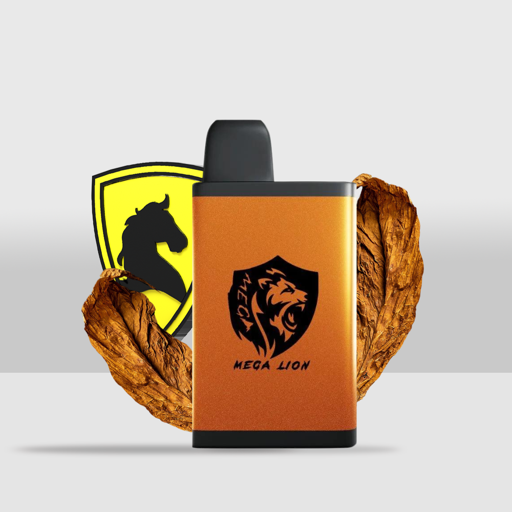 Mega Lion Disposable 4000 Puff | Advanced Type-C Charging with Mesh Coil for Smooth Vaping - Tobacco - Seef Vape