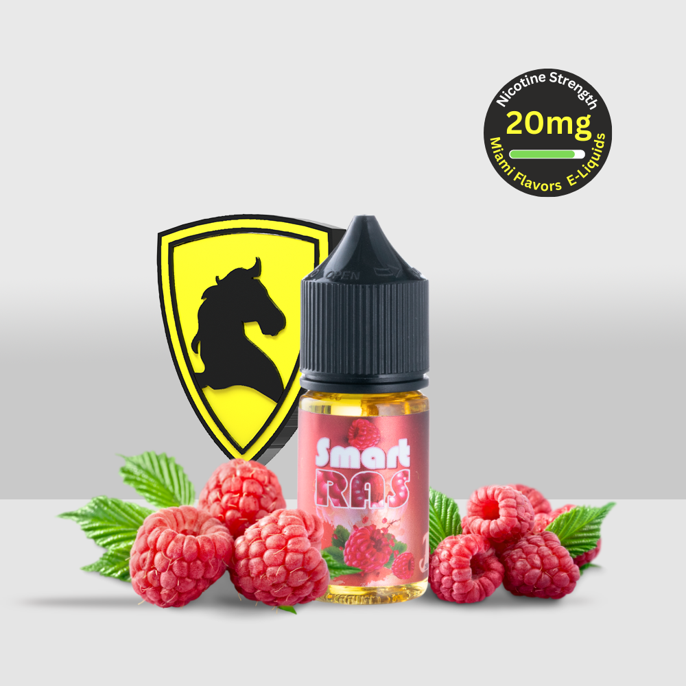 Miami Flavor's SMART E-Liquid 30ML 20MG RAS | Tart and Sweet Raspberry Flavor with a Smooth Finish - Seef Vape