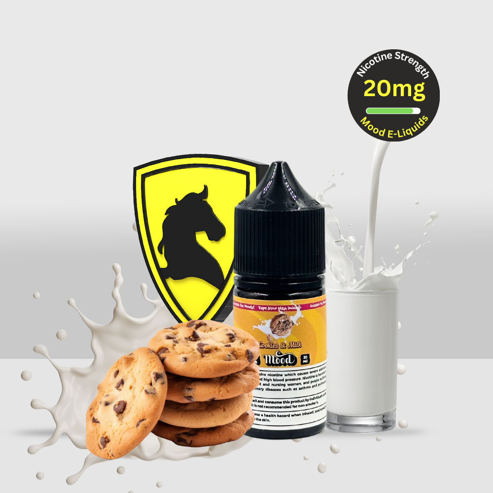 Mood E-Liquid Cookies & Milk 30ML 20MG | Creamy Milk with a Sweet Cookie Finish - Seef Vape