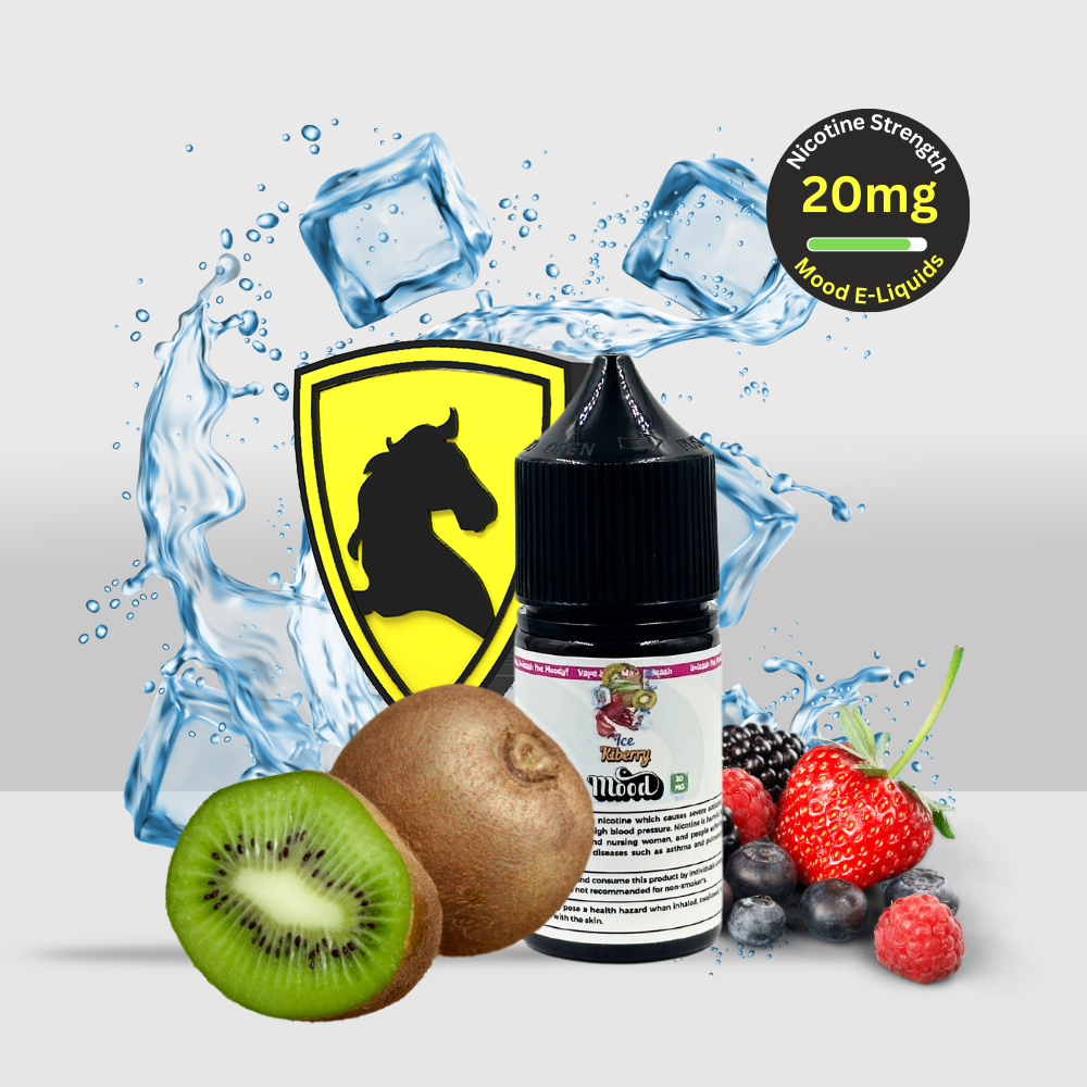 Mood E-Liquid Kiberry Ice 30ML 20MG | Icy Kiwi with Sweet Strawberry Notes - Seef Vape