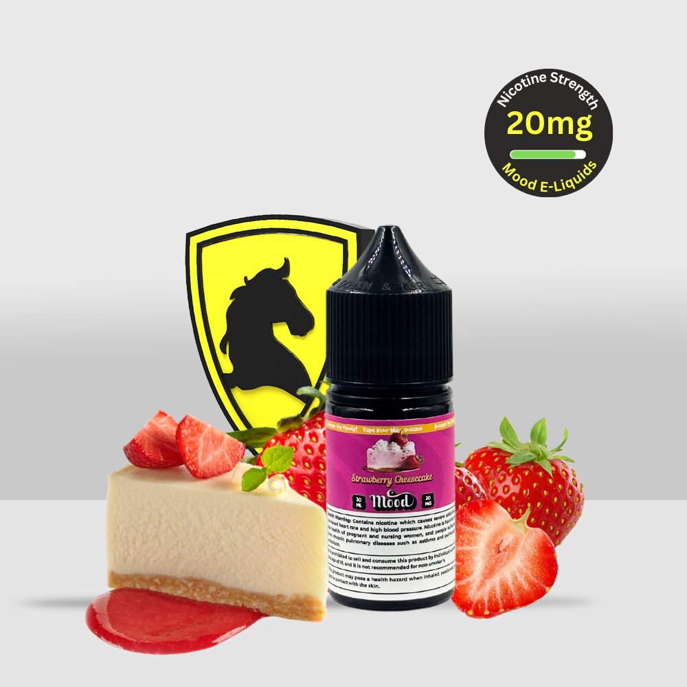 Mood E-Liquid Strawberry Cheesecake 30ML 20MG | Rich Strawberry and Creamy Cheesecake Delight - Seef Vape