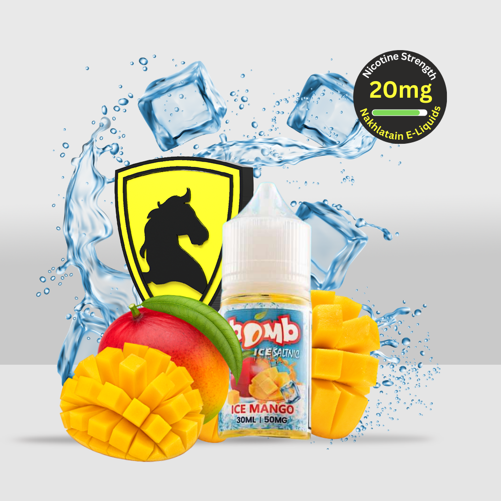 Nakhlatain Bomb Ice E-Liquid 30ML 20MG Mango | Exotic Mango Flavor with a Frosty Icy Kick - Seef Vape