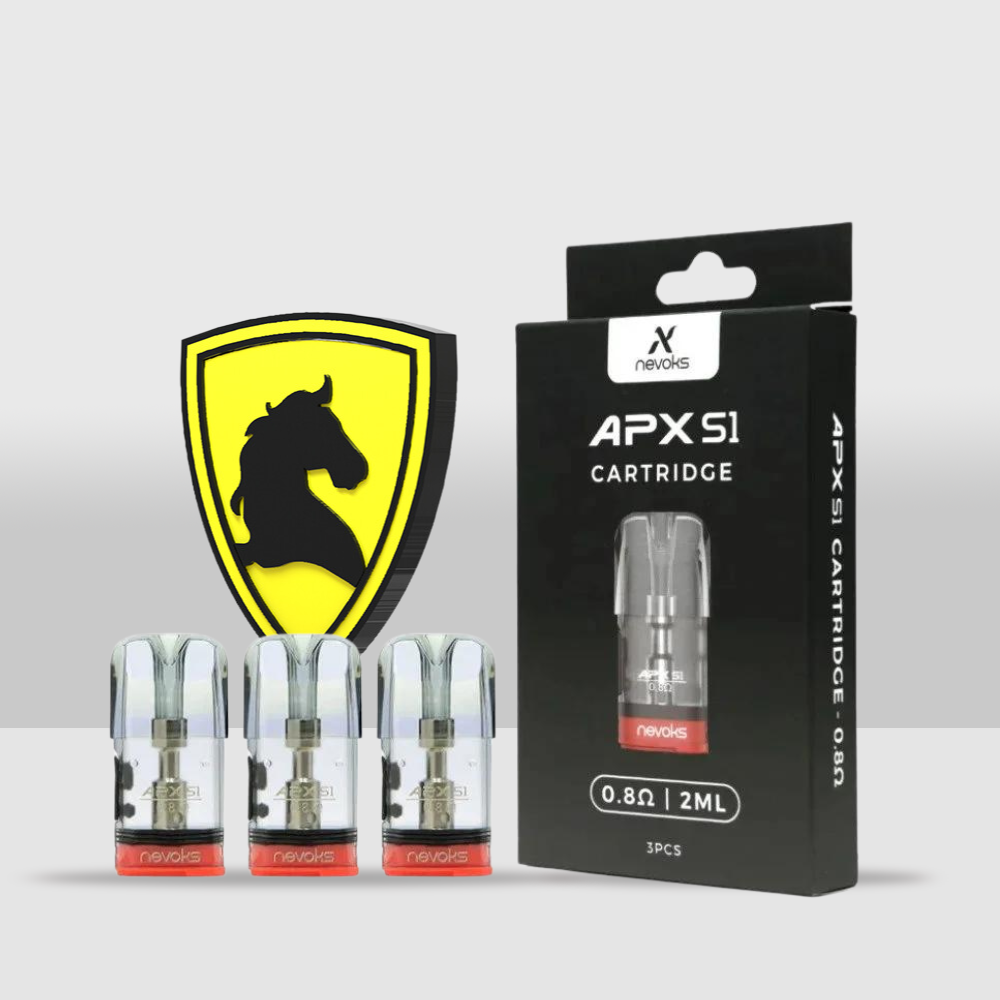 Nevoks APX S1 Cartridge | High-Quality 0.8Ω / 1.2Ω Pack of 3 Pods for Consistent Vaping - 0.8Ω (Ohm) - Seef Vape