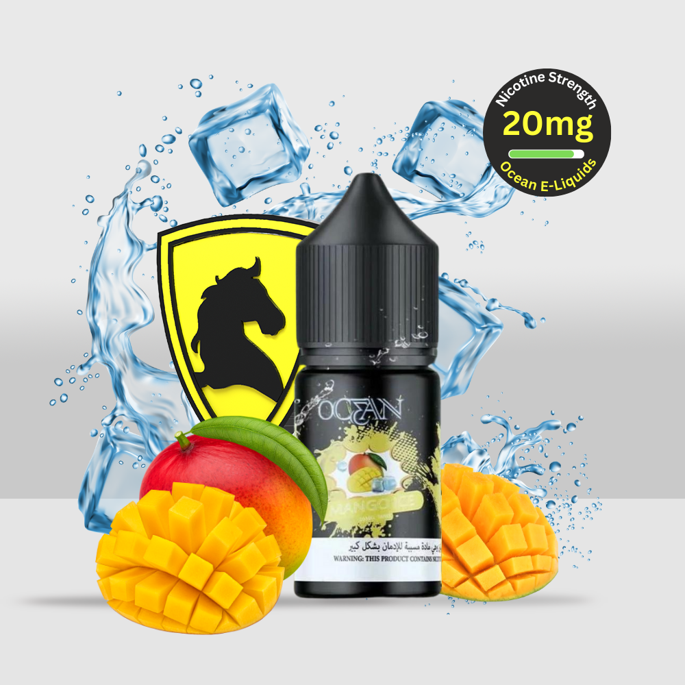 OCEAN E-Liquid 30ML 20MG Mango Ice | Tropical Mango Flavor with a Cool Icy Kick - Seef Vape