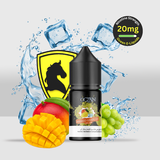 OCEAN E-Liquid 30ML 20MG Mango Grape Ice | Tropical Mango and Sweet Grape with a Refreshing Icy Exhale - Seef Vape