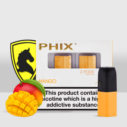 PHIX Flavored 2 Pods | 1.3ML Capacity 18MG Salt Nicotine Strength | Premium Flavor and Smooth Vaping Experience