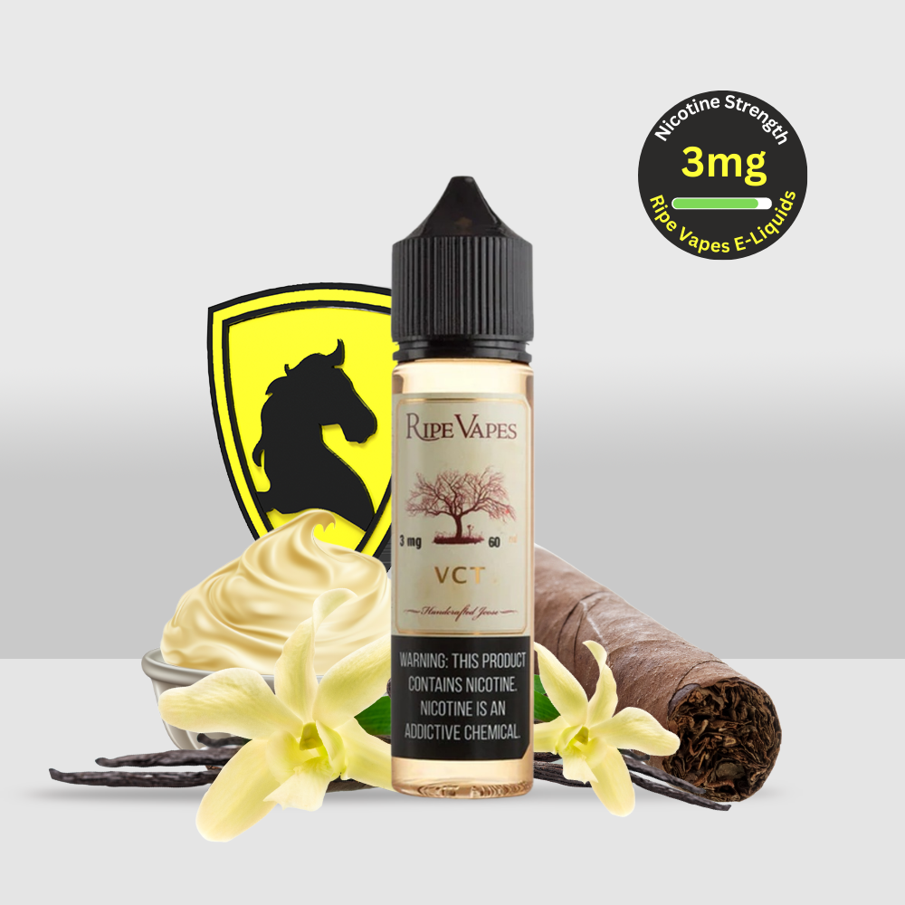 Ripe Vapes VCT E-Liquid 50ML 3MG/12MG/18MG | Classic Vanilla Custard Tobacco Blend - 3mg - Seef Vape