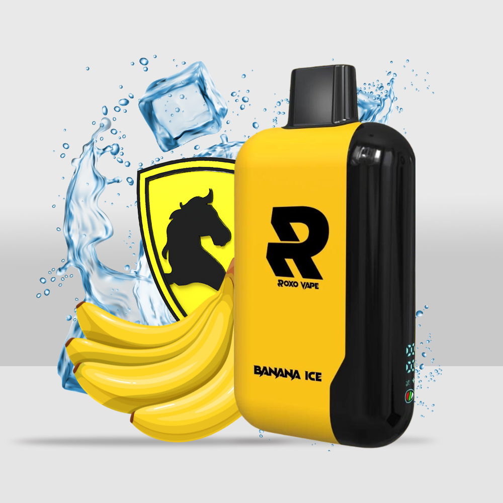 Roxo One 8000 Puffs Disposable Vape Device | Long-Lasting and Convenient Vaping - Banana Ice - Seef Vape