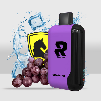 Roxo One 8000 Puffs Disposable Vape Device | Long-Lasting and Convenient Vaping - Grape Ice - Seef Vape