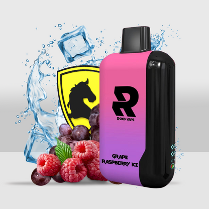 Roxo One 8000 Puffs Disposable Vape Device | Long-Lasting and Convenient Vaping - Grape Raspberry Ice - Seef Vape