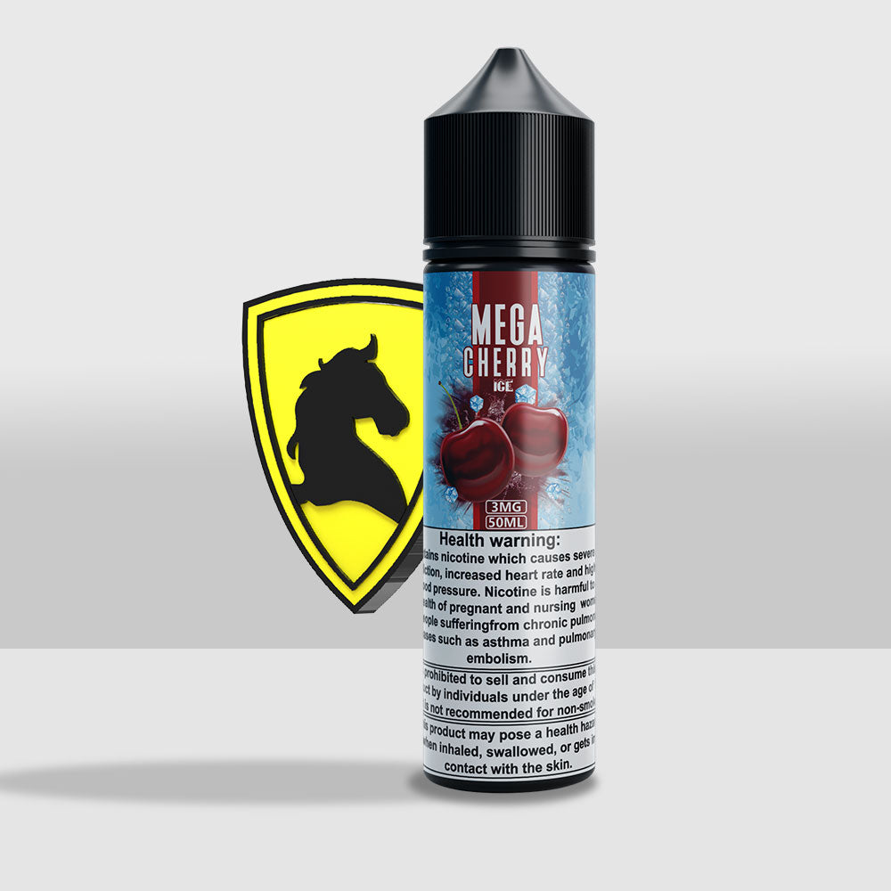 Mega Cherry Iced E-Liquid 50ML | Premium Cherry Iced Flavored Vape E-Liquid - 3mg - Seef Vape