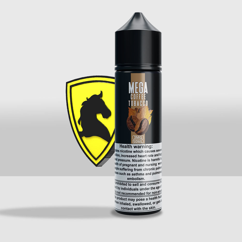 Mega Coffee Tobacco E-Liquid 50ML | Premium Coffee Tobacco Flavored Vape E-Liquid - 3mg - Seef Vape