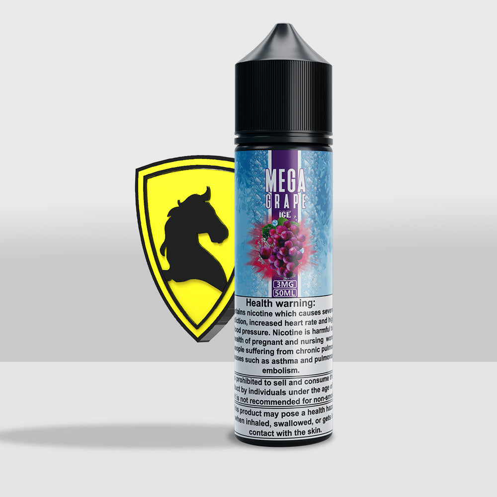 Mega Grape Iced E-Liquid 50ML | Premium Grape Iced Flavored Vape E-Liquid - 3mg - Seef Vape