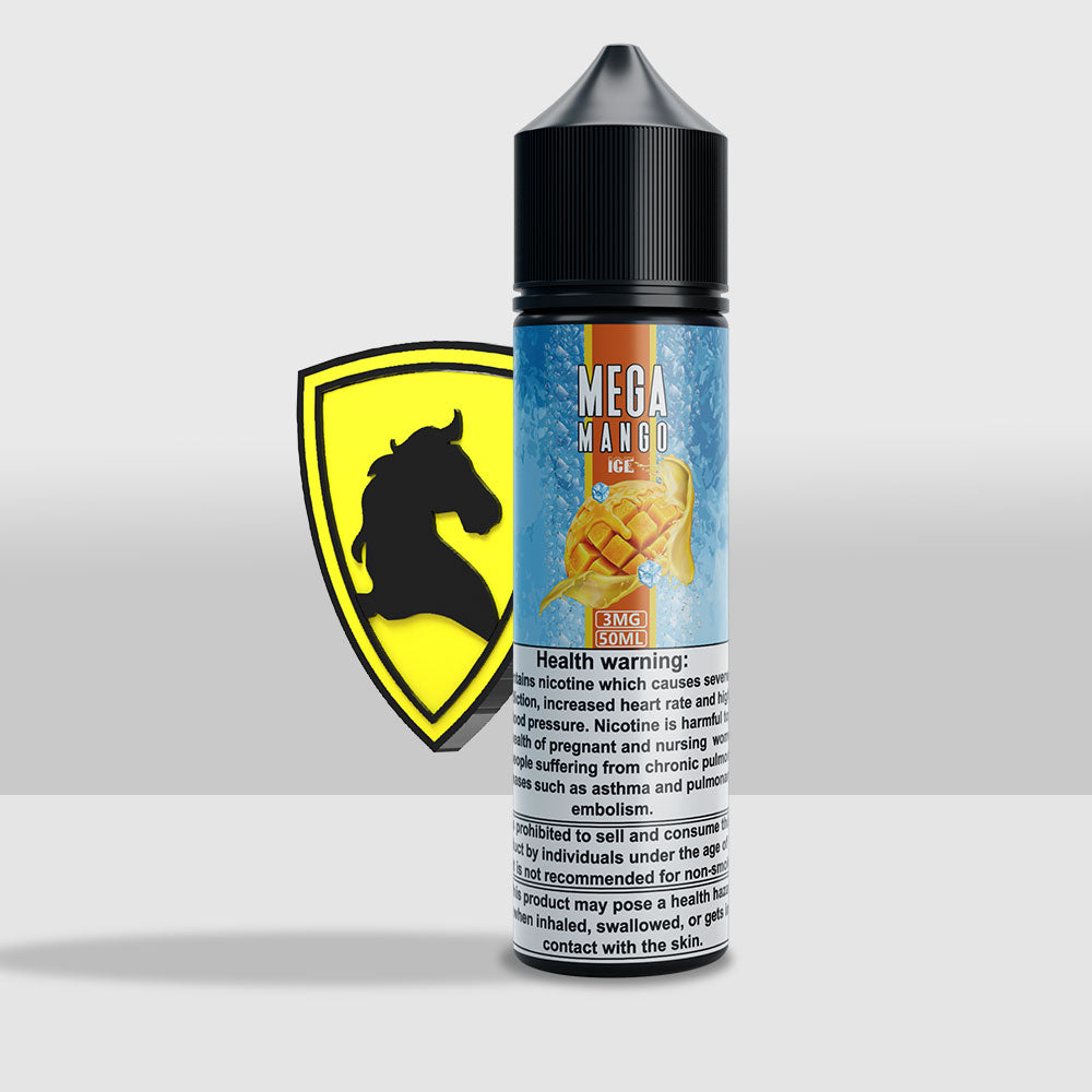 Mega Mango Iced E-Liquid 50ML - 3MG Nicotine | Premium Mango Iced Flavored Vape E-Liquid - 3mg - Seef Vape