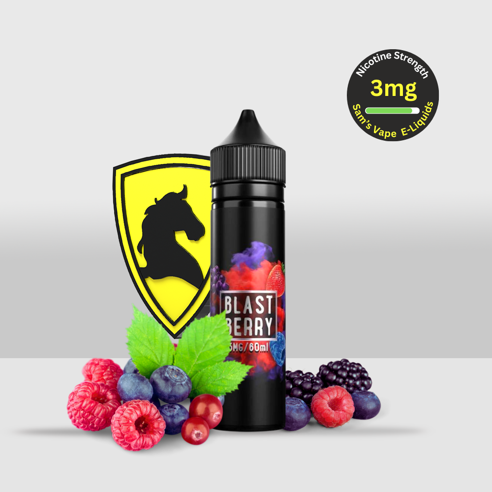 Sam's Vape E-Liquid 50ML 3MG Blast Berry | Bold Berry Explosion with a Sweet Twist - Seef Vape