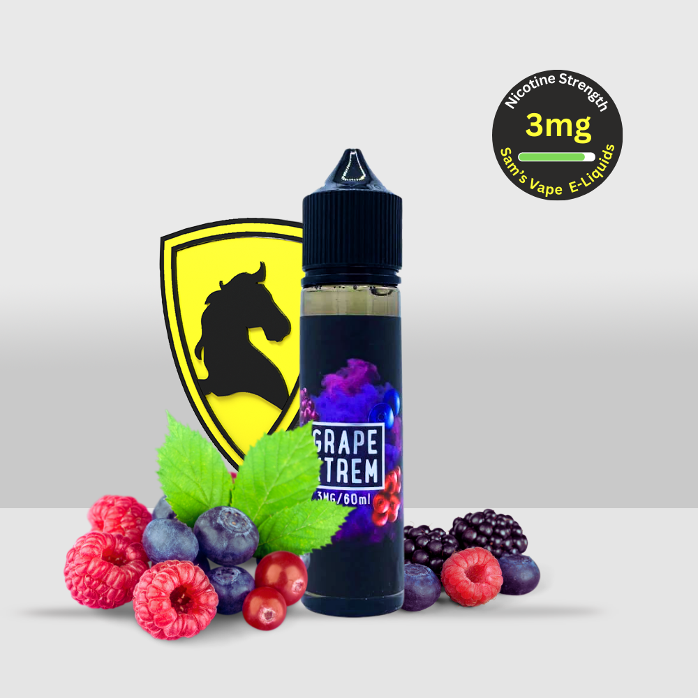 Sam's Vape E-Liquid 50ML 3MG Grape Xtrem | Intense Grape Flavor with a Bold Sweetness - Seef Vape