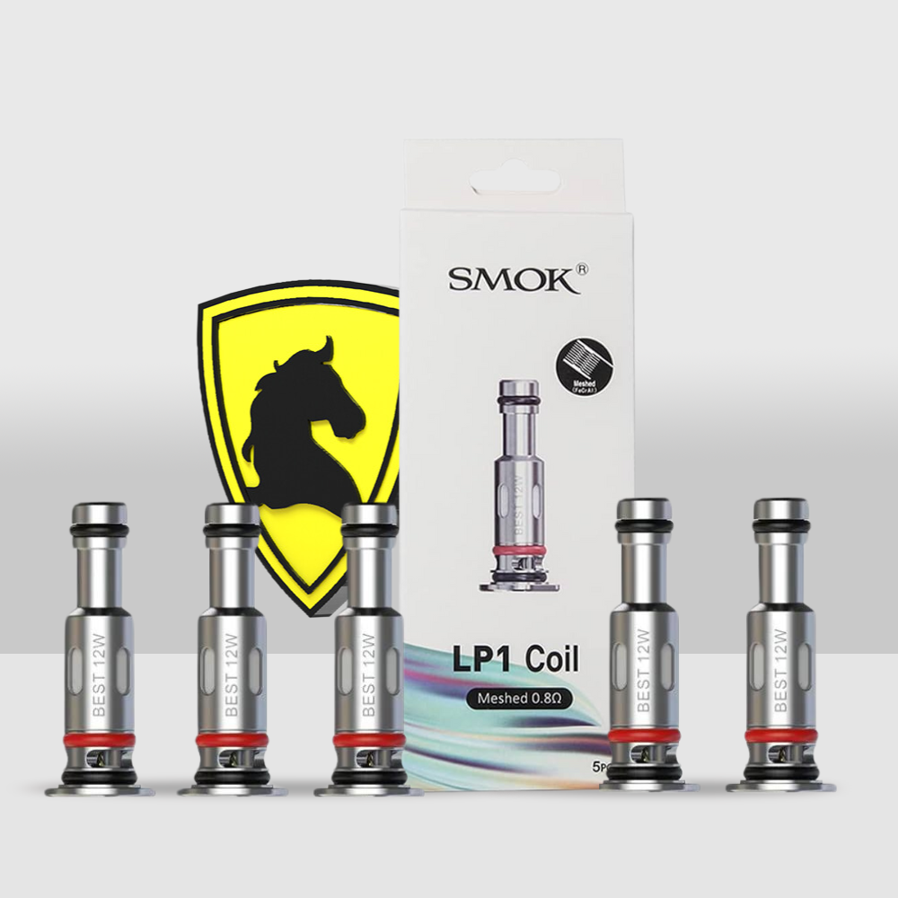 SMOK LP1 High-Performance Replacement Coils - Pack of 5 | For 0.8Ω Meshed, 0.9Ω Meshed MTL Turbo, and 1.2Ω Meshed MTL | Superior Vaping Experience - 0.8Ω (Ohm) Meshed - Seef Vape