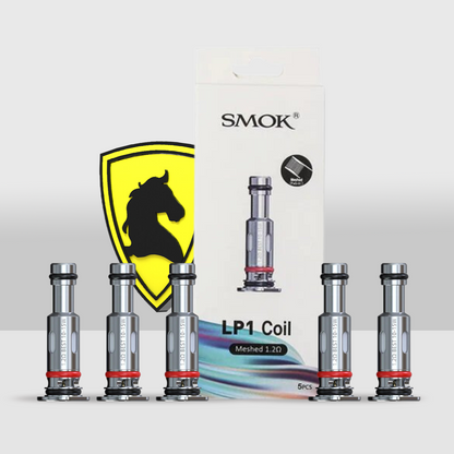 SMOK LP1 High-Performance Replacement Coils - Pack of 5 | For 0.8Ω Meshed, 0.9Ω Meshed MTL Turbo, and 1.2Ω Meshed MTL | Superior Vaping Experience - 1.2Ω (Ohm) Meshed MTL - Seef Vape